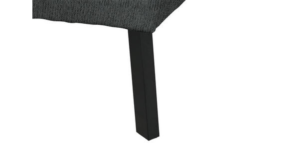 ECKSOFA in Webstoff Anthrazit 205/280 cm - Anthrazit/Schwarz, Design, Textil/Metall (205/280cm) - Xora