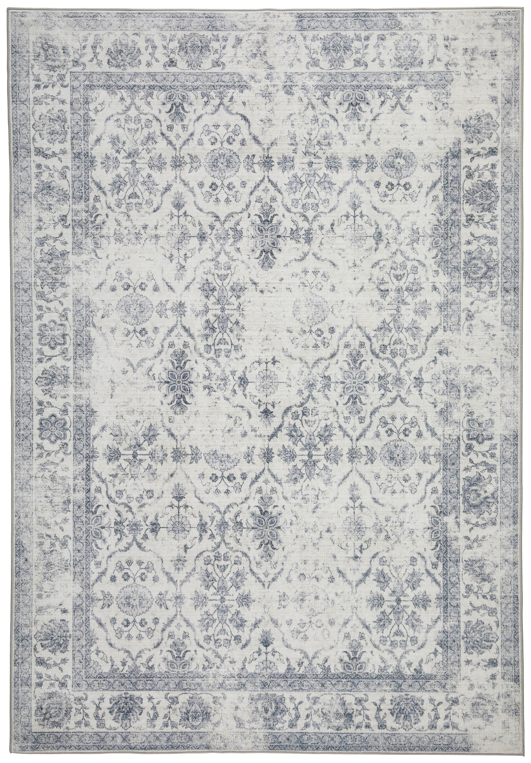 VINTAGE-TEPPICH 130/190 cm Grau  - Grau, LIFESTYLE, Kunststoff/Textil (130/190cm) - Novel