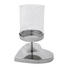 WINDLICHT - Silberfarben, Trend, Glas/Metall (13/13/20cm) WINDLICHT - Silberfarben, Trend, Glas/Metall (13/13/20cm)