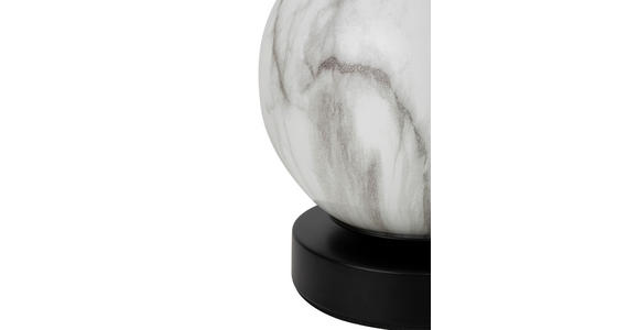 TISCHLEUCHTE Sirius 15/18 cm   - Schwarz/Weiß, Design, Glas/Metall (15/18cm) - Dieter Knoll
