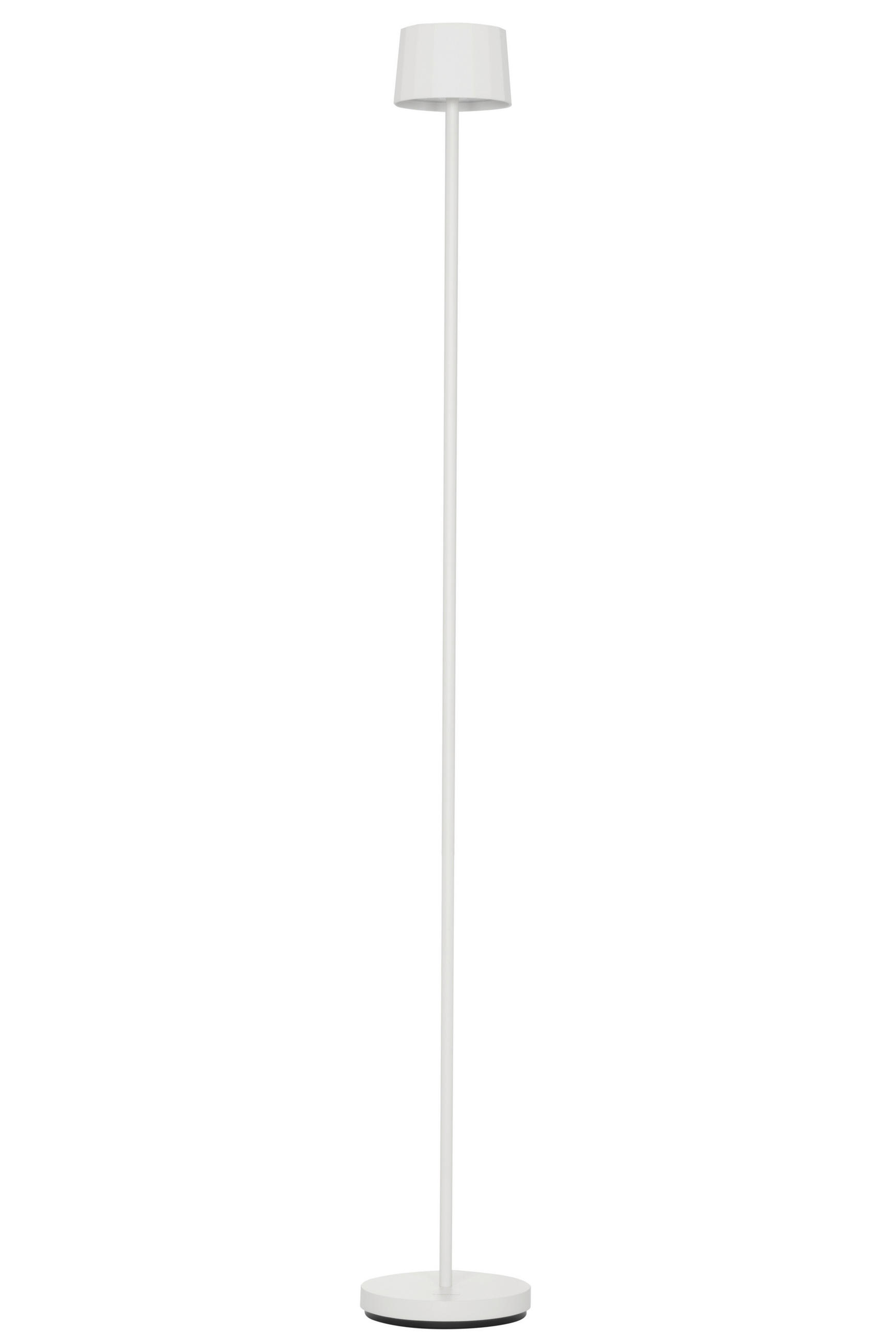 AKKU-STEHLEUCHTE - Weiss, Design, Kunststoff/Metall (16/120cm) - Dieter Knoll