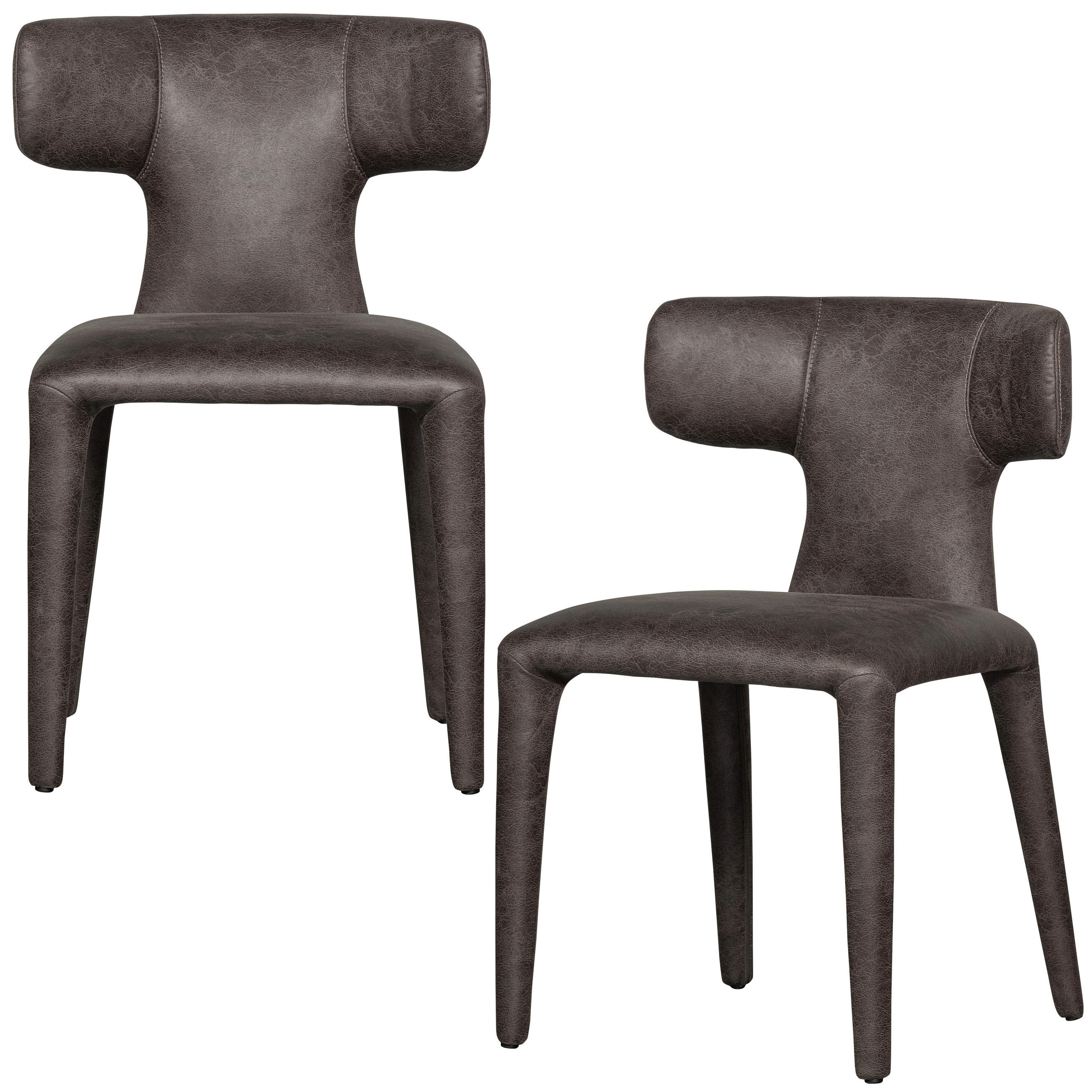 Livetastic Stuhl-Set Permit Grau, Schwarz 52x78x53 cm