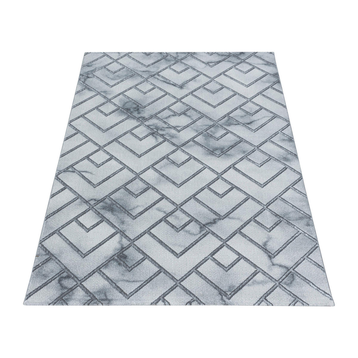 VÄVD MATTA 160/230 cm Naxos 3813 silber  - silver, Design, textil (160/230cm)