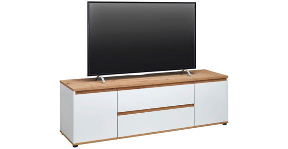 LOWBOARD  in 160/50/42 cm  - Schwarz/Weiß, MODERN, Holzwerkstoff/Kunststoff (160/50/42cm) - Carryhome