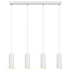 HÄNGELEUCHTE 65/6/120 cm  - Weiß, Design, Metall (65/6/120cm) - Globo