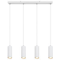 HÄNGELEUCHTE 65/6/120 cm  - Weiß, Design, Metall (65/6/120cm) - Globo