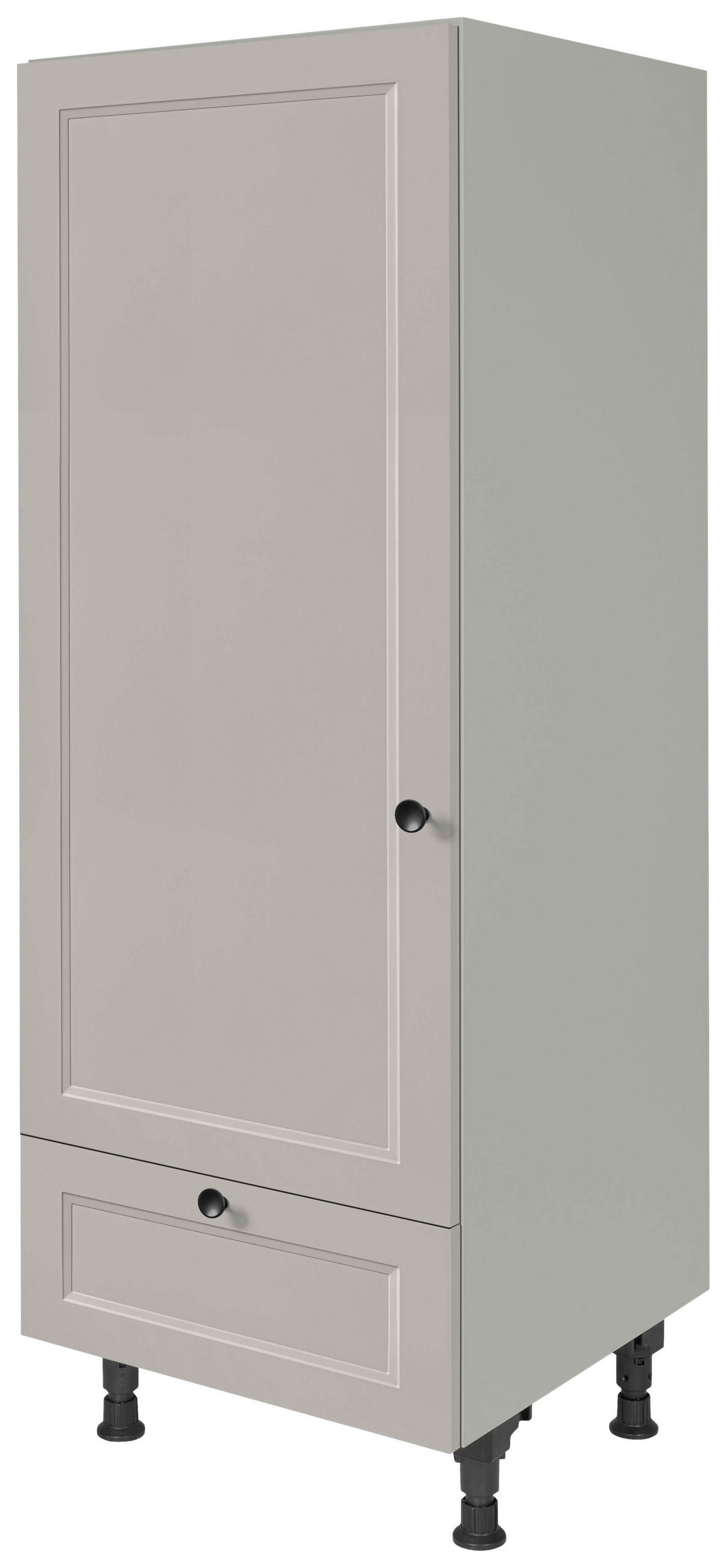 GERÄTEUMBAUSCHRANK 60/168/58 cm  in Grau  - Schwarz/Grau, MODERN, Holzwerkstoff/Metall (60/168/58cm) - Nobilia