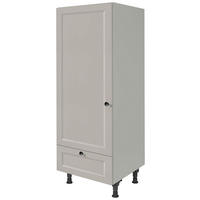 GERÄTEUMBAUSCHRANK 60/168/58 cm  in Grau  - Schwarz/Grau, MODERN, Holzwerkstoff/Metall (60/168/58cm) - Nobilia