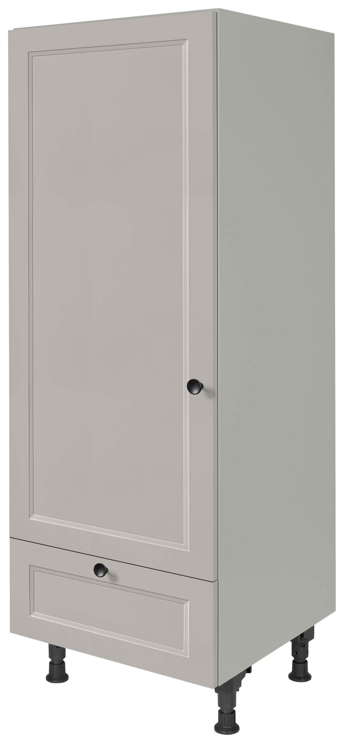 GERÄTEUMBAUSCHRANK 60/168/58 cm  in Grau  - Schwarz/Grau, MODERN, Holzwerkstoff/Metall (60/168/58cm) - Nobilia