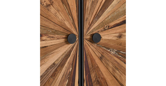 HIGHBOARD in 65/141/37 cm - Schwarz/Naturfarben, LIFESTYLE, Holz/Metall (65/141/37cm) - Landscape