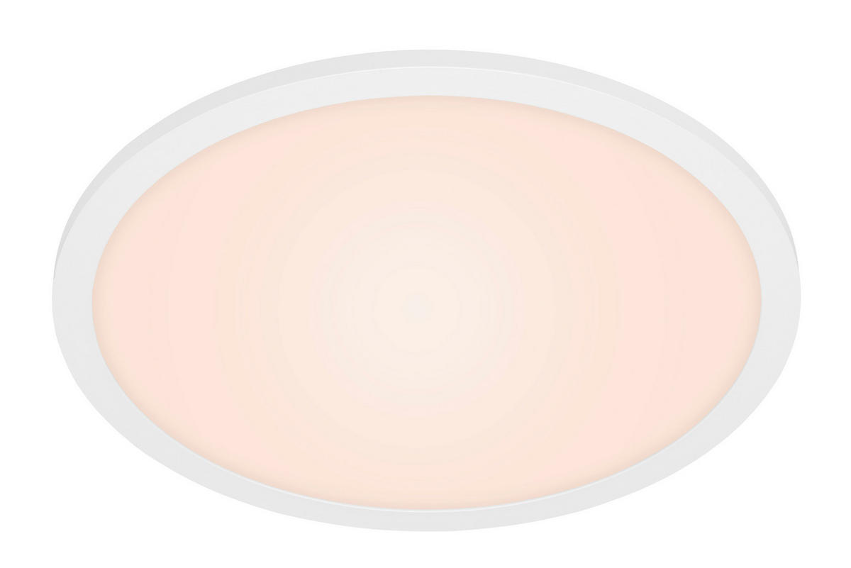 LED PLAFONJERA PIATTO  - bela, Osnovno, metal/plastika (40/6,2cm)