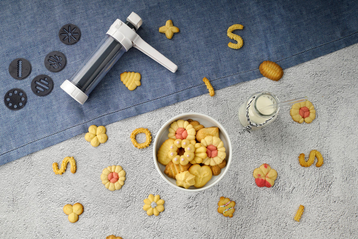 GEBÄCKPRESSE - Weiß/Grau, Basics, Kunststoff - Dr.Oetker