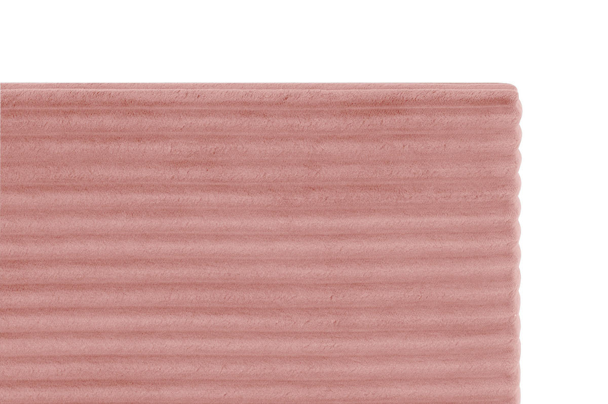 BOXBETT 120/200 cm,  in Altrosa, Matratze, Bettkasten, Topper, H3 = fest  - Schwarz/Altrosa, Trend, Kunststoff/Textil (120/200cm) - Boxxx