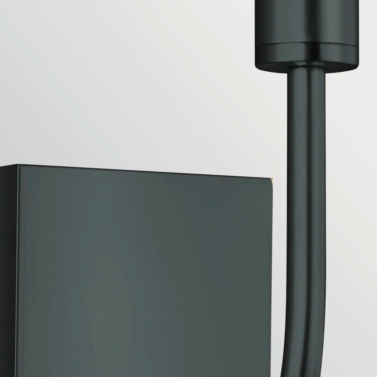 WANDLEUCHTE Generation Lighting (Feiss) 35,9/10,2/14,3 cm  - Schwarz, Design, Glas/Textil (35,9/10,2/14,3cm) - Elstead Lighting