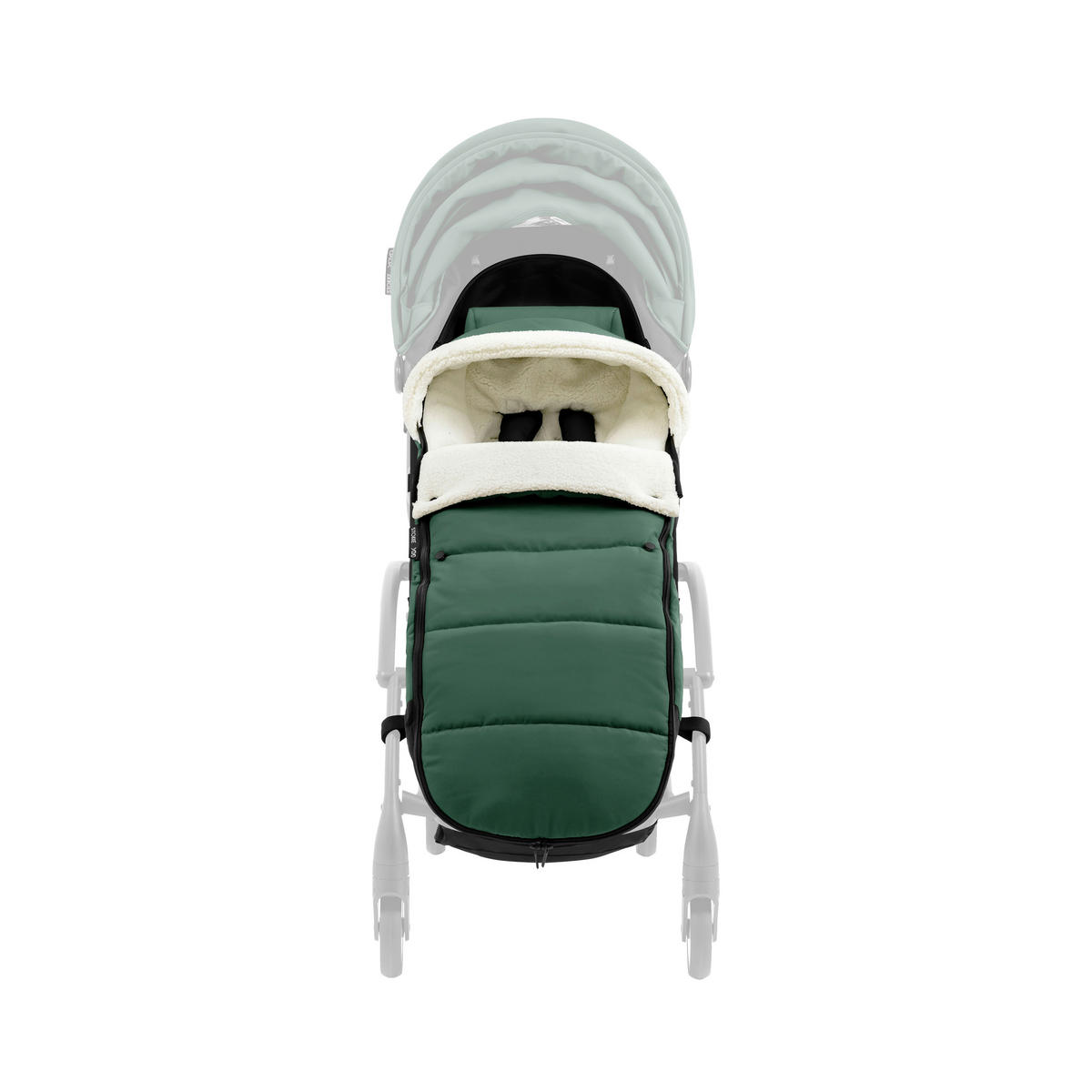BUGGY-FUSSSACK  - Waldgrün, Basics, Textil (89/18,5/5cm) - Stokke