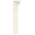 GARDEROBENPANEEL  in 33/167/31 cm  - Sandfarben/Chromfarben, Design, Holzwerkstoff/Metall (33/167/31cm) - Moderano