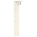 GARDEROBENPANEEL  in 33/167/31 cm  - Sandfarben/Chromfarben, Design, Holzwerkstoff/Metall (33/167/31cm) - Moderano