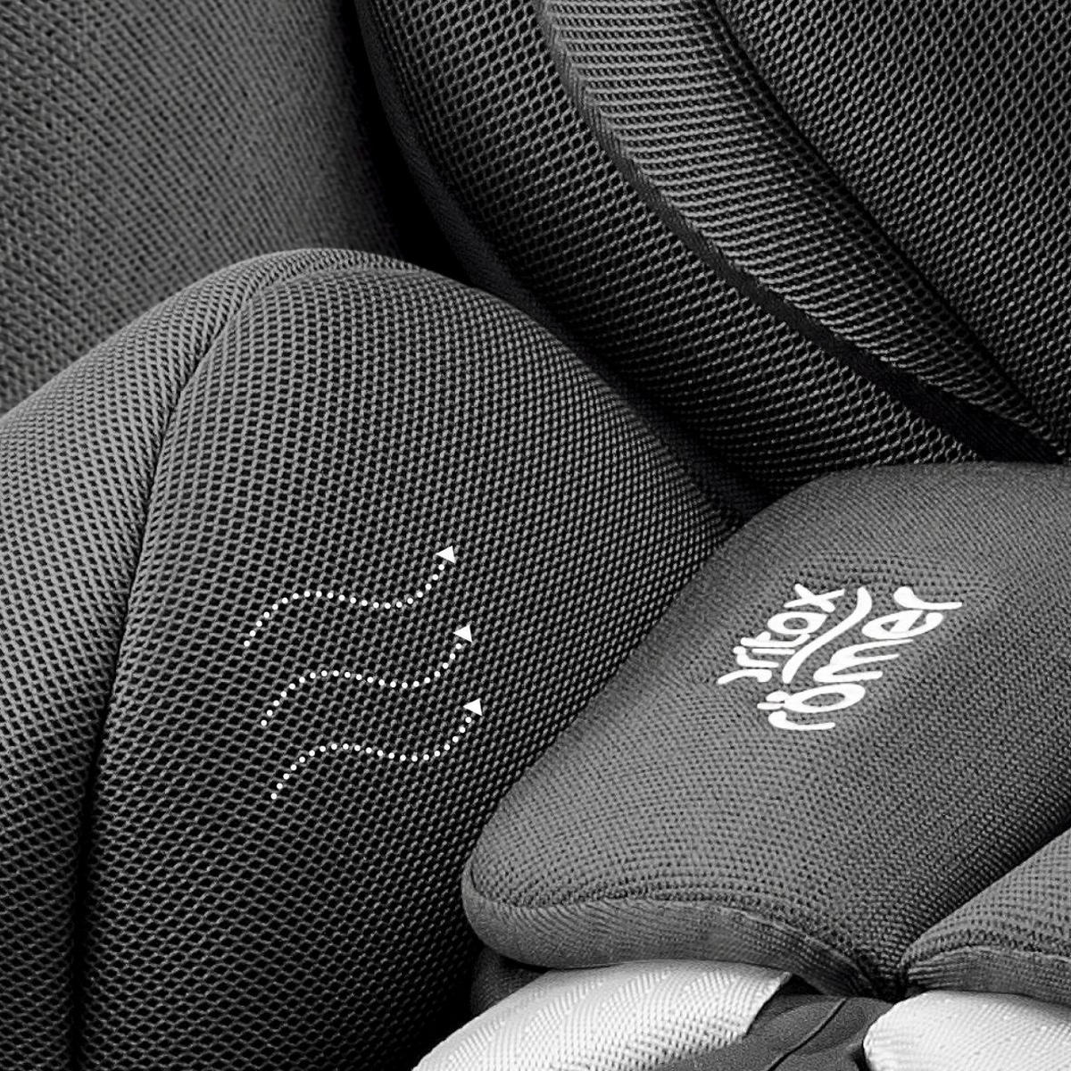 REBOARDER-KINDERSITZ Dualfix Pro  - Dunkelgrau/Grau, Basics, Kunststoff/Textil (44/48/74cm) - Britax Römer