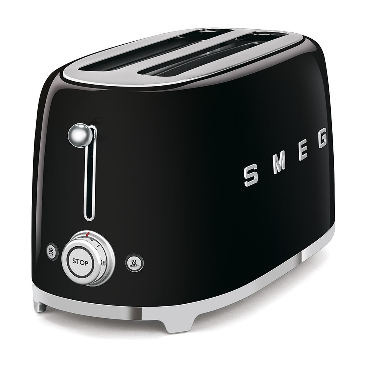TOASTER  - Schwarz, Basics, Metall (41/21,5/20,8cm) - SMEG