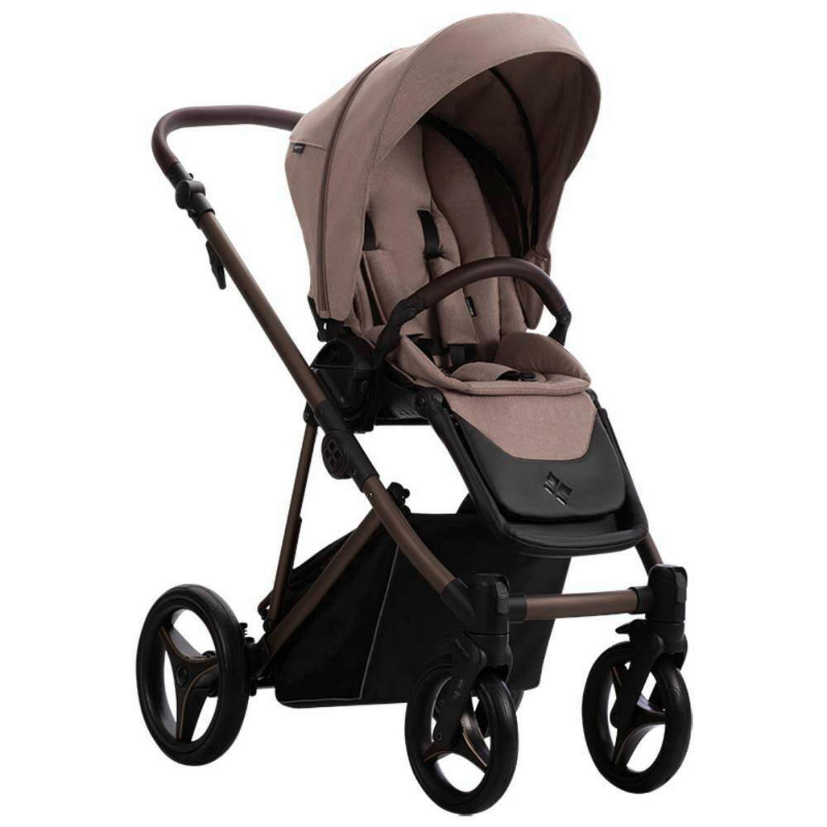 KOLICA ZA SPAVANJE   - boje pijeska/mokka, Basics, metal/tekstil (99/61/121cm) - BEBETTO