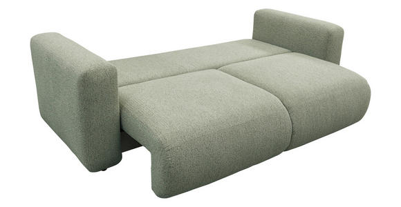 SCHLAFSOFA Flachgewebe Salbeigrün  inkl.  - Salbeigrün/Schwarz, MODERN, Kunststoff/Textil (248/94/109cm) - Carryhome
