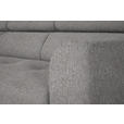 ECKSOFA in Webstoff Taupe  205/280 cm  - Taupe/Schwarz, Design, Textil/Metall (205/280cm) - Xora