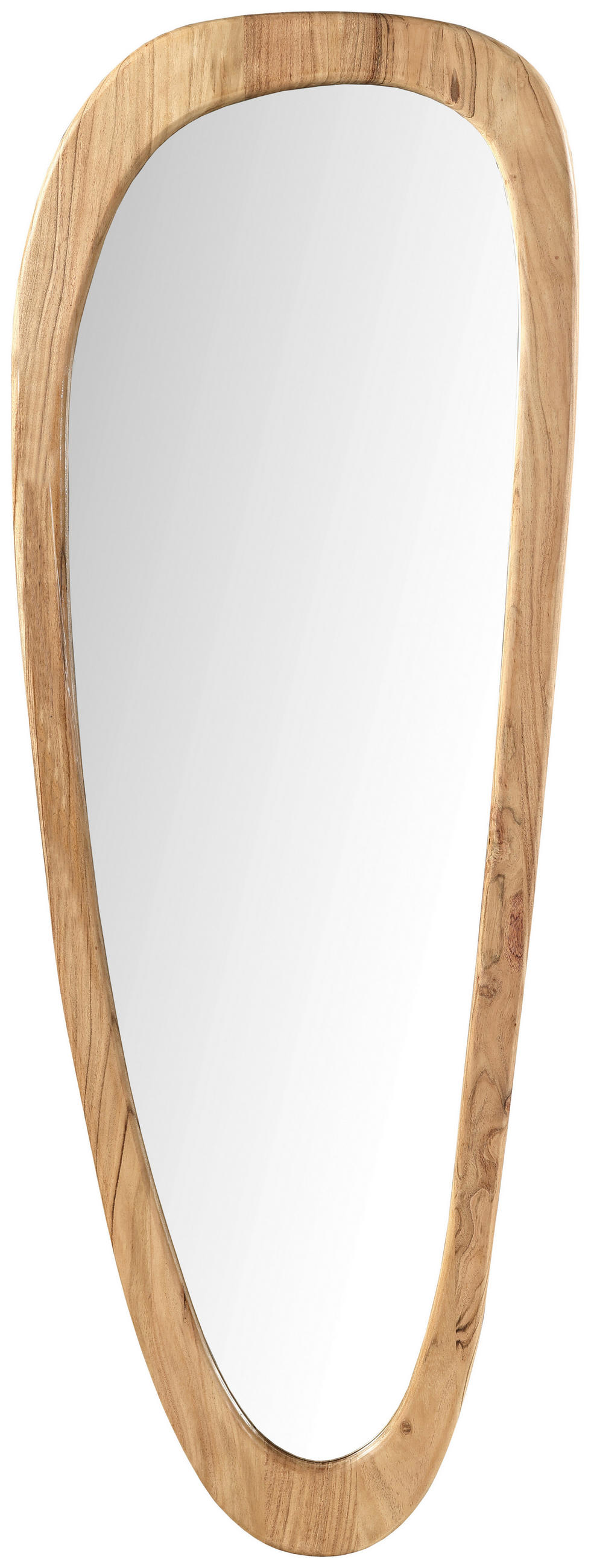 STENSKO OGLEDALO, 60/165/2,5 cm les, steklo  - barve akacije, Design, steklo/les (60/165/2,5cm) - Landscape