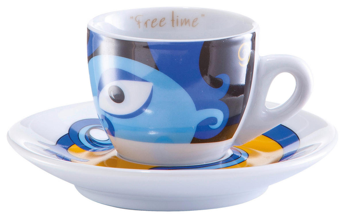 TASSENSET 12-teilig  - Multicolor, Basics, Keramik (32/13/9cm) - Zeller Present