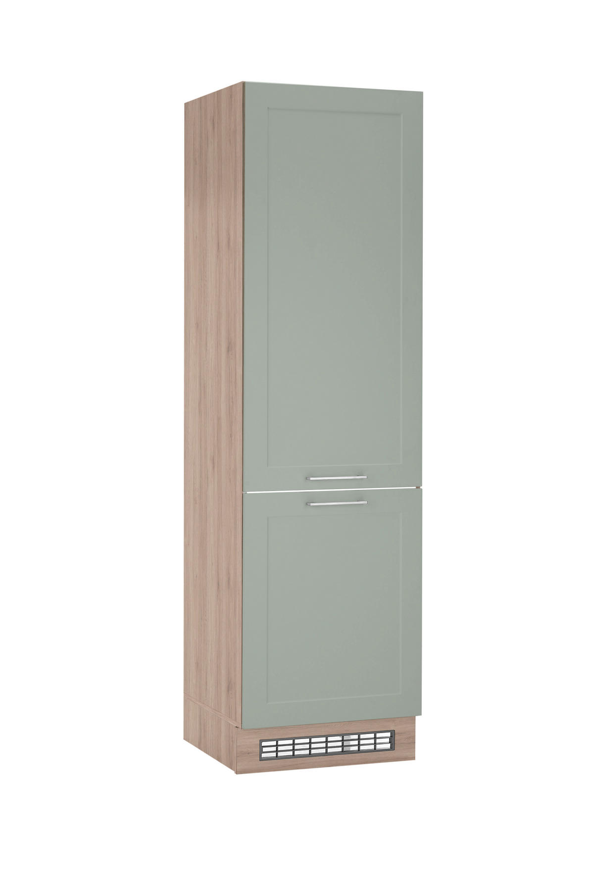 GERÄTEUMBAUSCHRANK 60/211/57 cm  in Eiche San Remo, Grün  - Chromfarben/Eiche San Remo, Design, Holzwerkstoff/Metall (60/211/57cm) - MID.YOU
