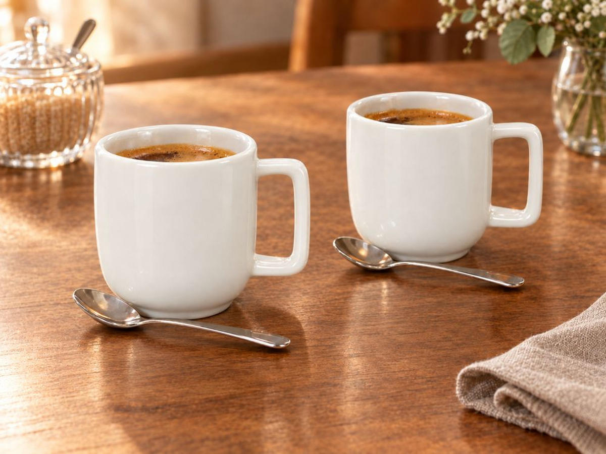 ŠÁLEK NA ESPRESSO porcelán keramika  - bílá, Trend, keramika (90ml) - Dieter Knoll