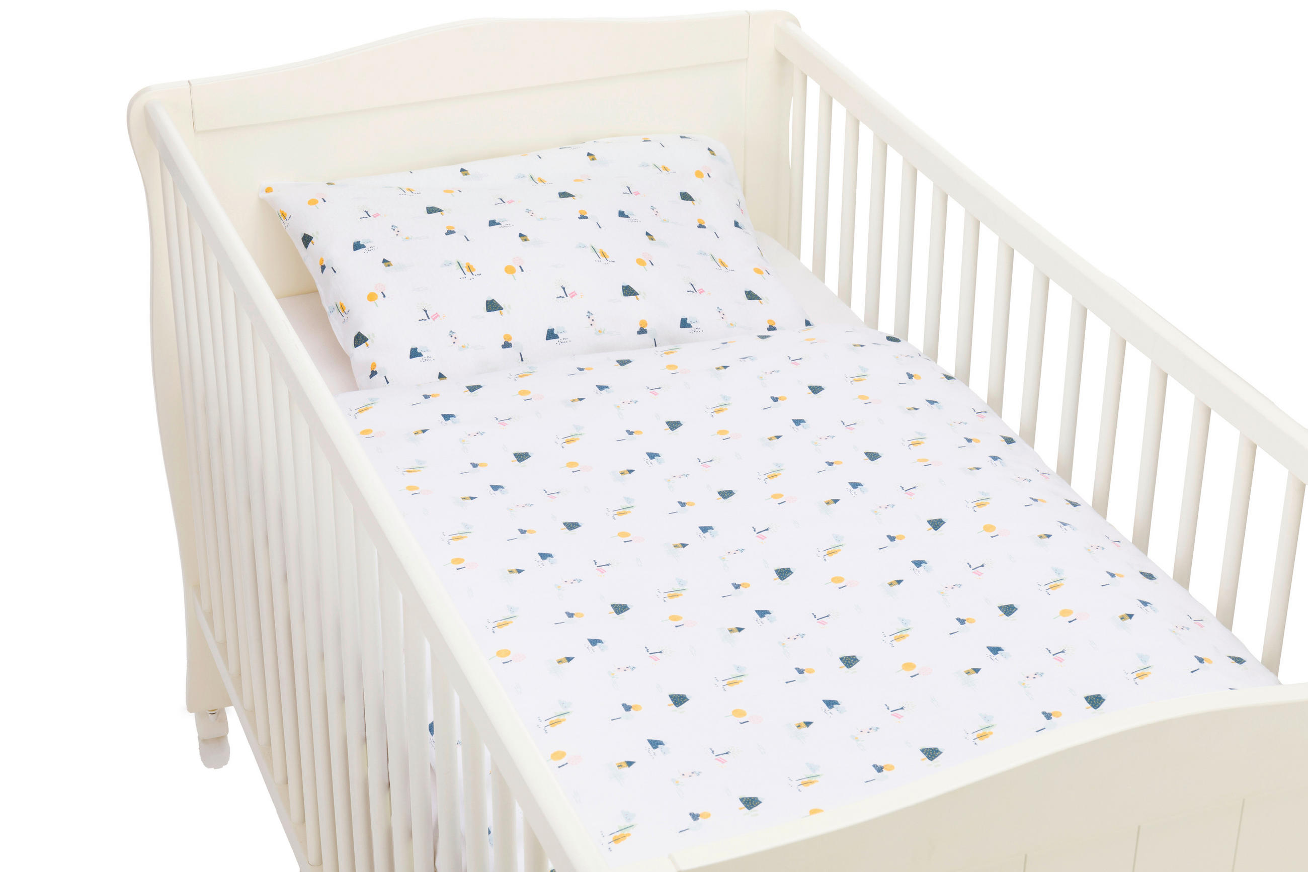 BABYBETTWÄSCHE 135/100 cm  - Multicolor/Weiß, Basics, Textil (135/100cm) - Fillikid