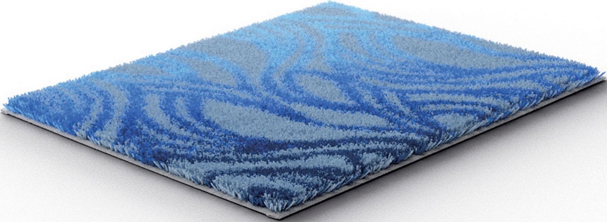 BIDET-VORLEGER Blau 50/60 cm  - Blau, Design, Kunststoff/Textil (50/60cm) - Grund