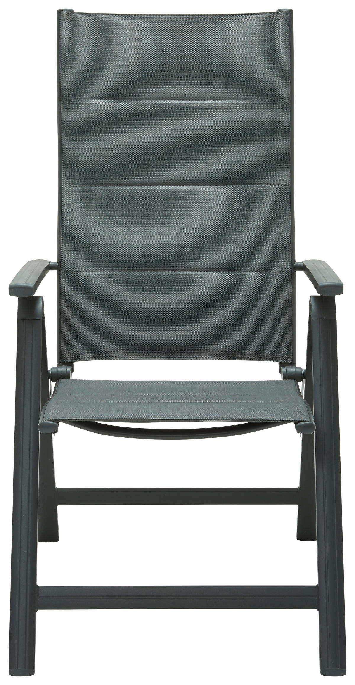 GARTENSESSEL Metall, Textil Anthrazit, Dunkelgrau  - Dunkelgrau/Anthrazit, KONVENTIONELL, Textil/Metall (59/112/68cm)