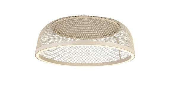 LED-DECKENLEUCHTE 60,5/23,5 cm   - Sandfarben, Design, Kunststoff/Metall (60,5/23,5cm) - Novel