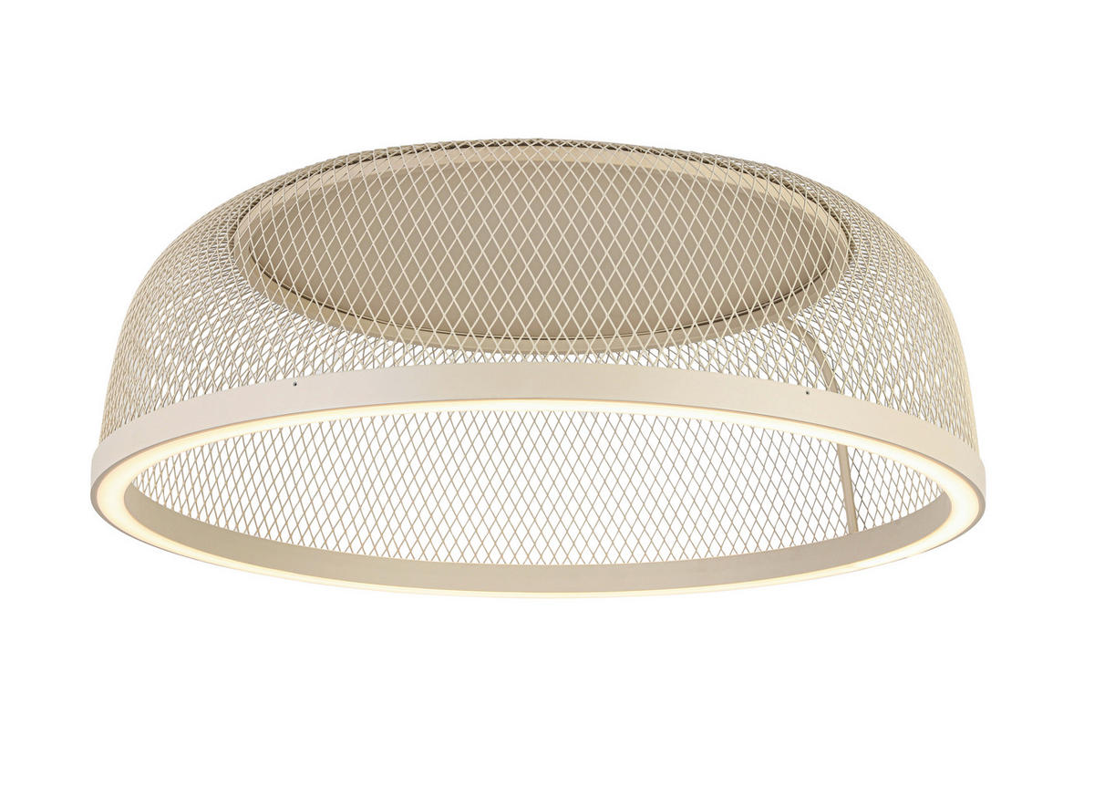 LED-DECKENLEUCHTE 50 W  60,5/23,5 cm    - Sandfarben, Design, Kunststoff/Metall (60,5/23,5cm) - Novel
