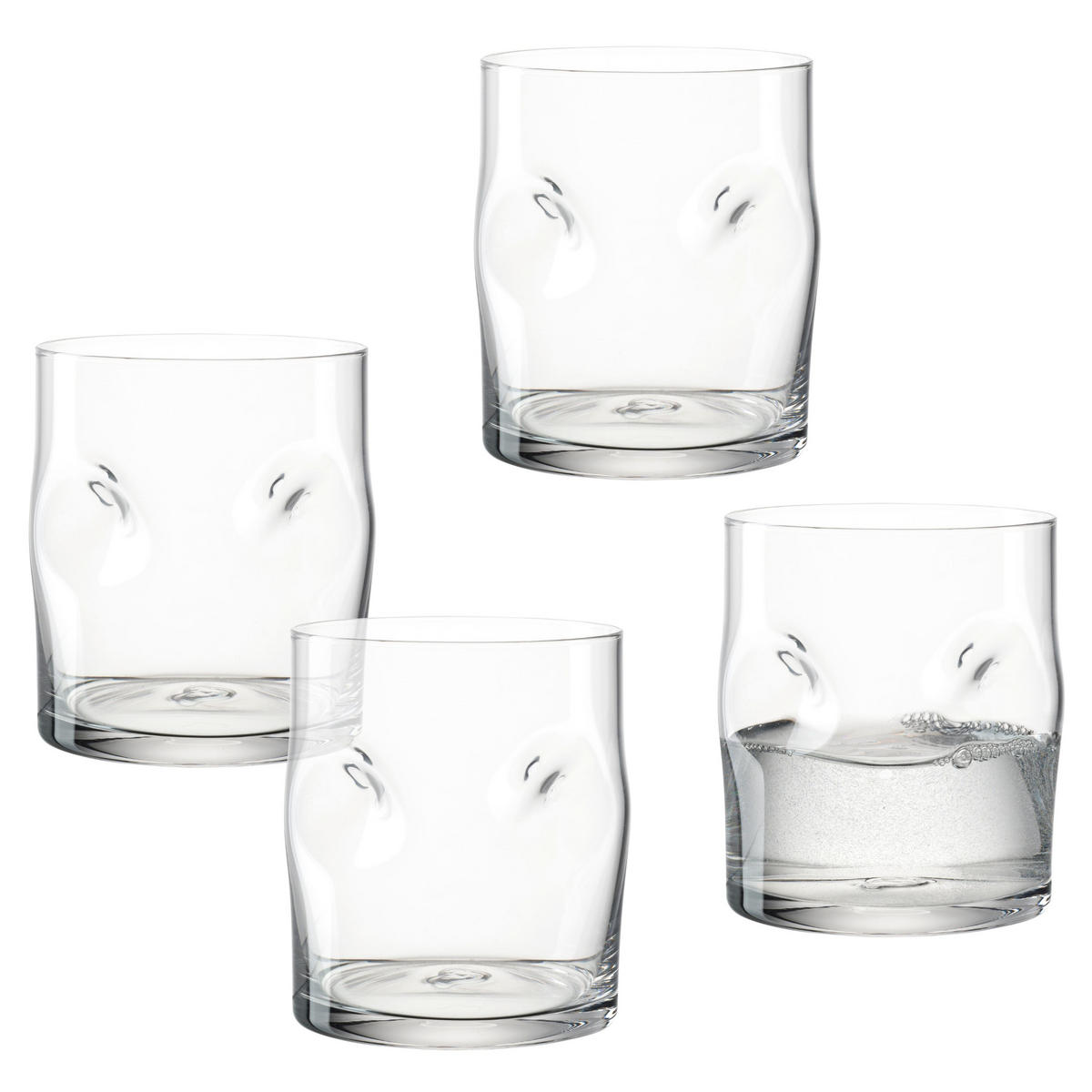 TRINKGLAS 300 ml 4-teilig  - Klar, Basics, Glas (7,5/9/7,5cm) - Leonardo