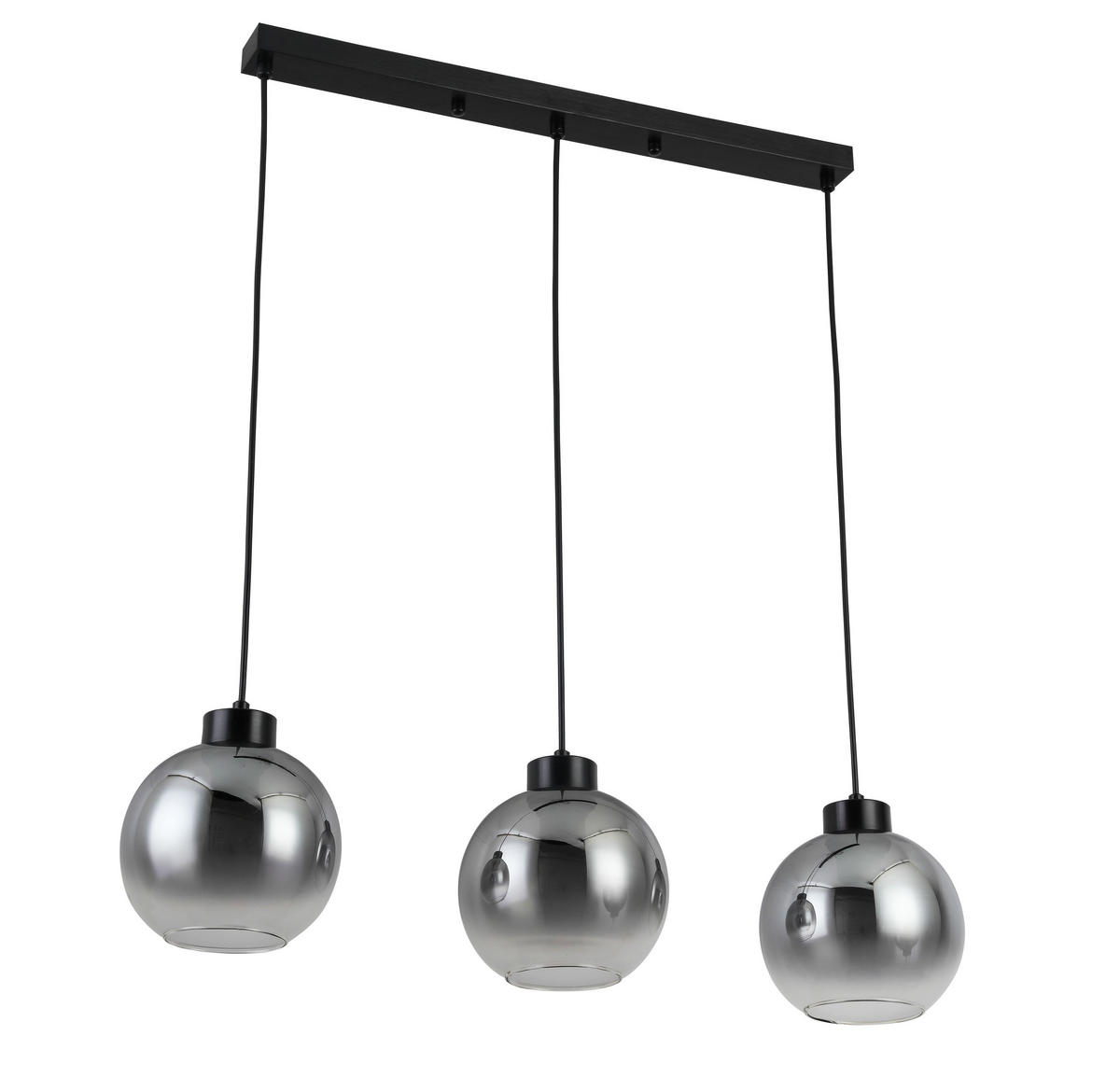 SVJETILJKA VISEĆA    72/18/120 cm    Smokey  - boje kroma/antracit, Lifestyle, staklo/metal (72/18/120cm) - Dieter Knoll