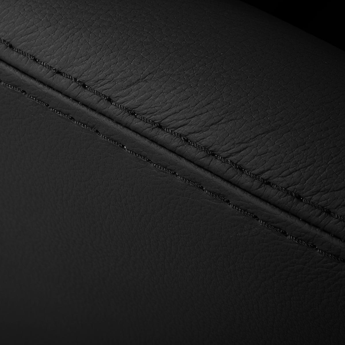 SESSEL in Echtleder Schwarz  - Schwarz, Design, Leder/Metall (67/87/74cm) - Livetastic