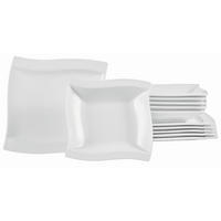 SERVIS ZA JELO   12-dijelni    Swing  - bijela, Basics, keramika - Novel