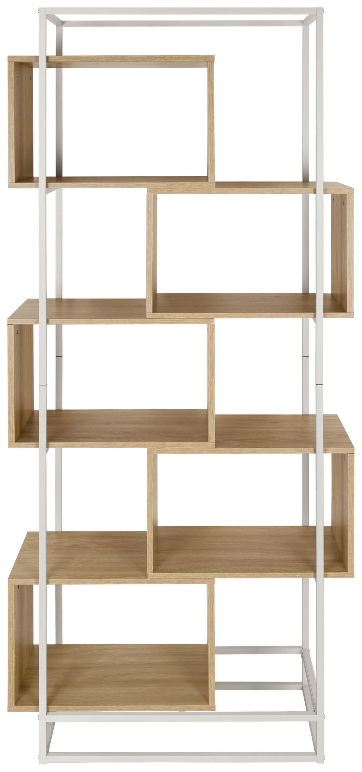 REGAL  80/194/33 cm Naturfarben, Kaschmir  - Kaschmir/Naturfarben, Design, Holzwerkstoff/Metall (80/194/33cm) - Xora