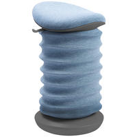 BÜROHOCKER 37,5/53-64/36 cm  - Grau/Hellblau, Design, Kunststoff/Textil (37,5/53-64/36cm) - Topstar