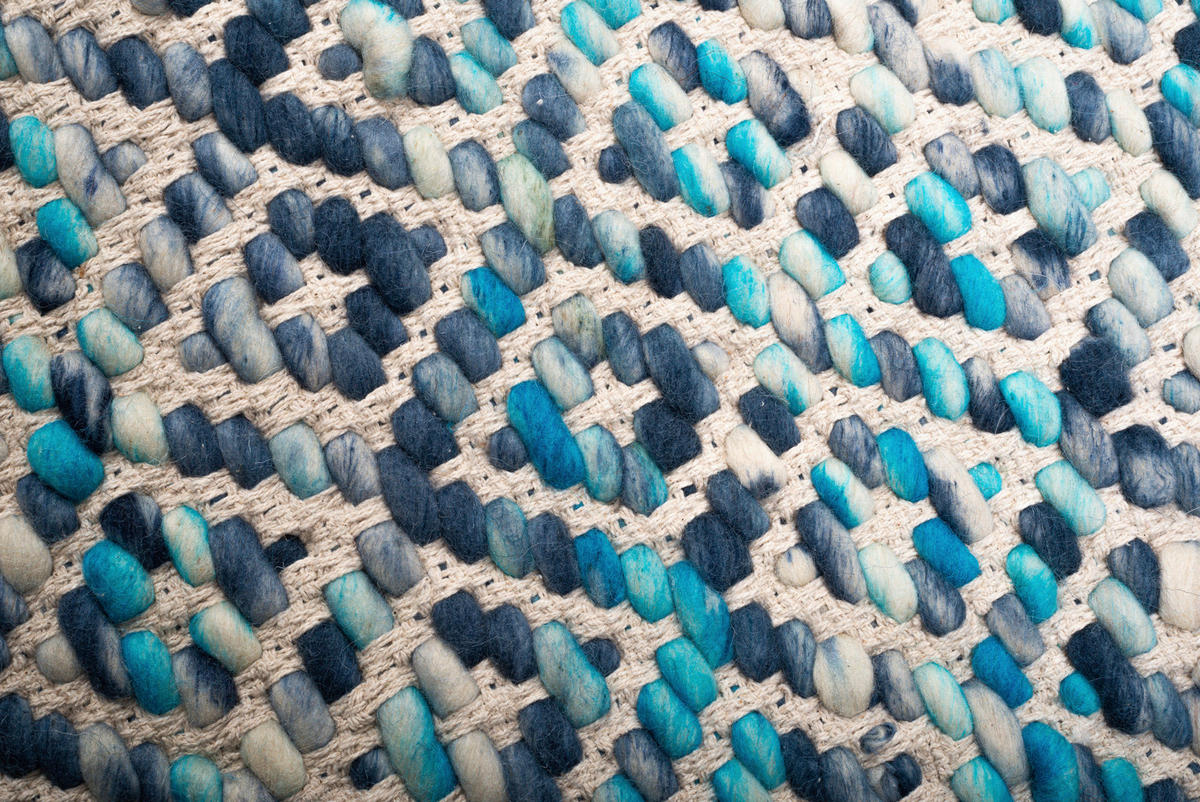 HANDWEBTEPPICH 160/230 cm Blau  - Blau, Basics, Textil (160/230cm) - Tom Tailor