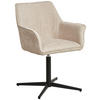 ARMLEHNSTUHL  in Eisen Leinenoptik  - Beige/Schwarz, KONVENTIONELL, Holz/Textil (60/86.5/61cm) - MID.YOU