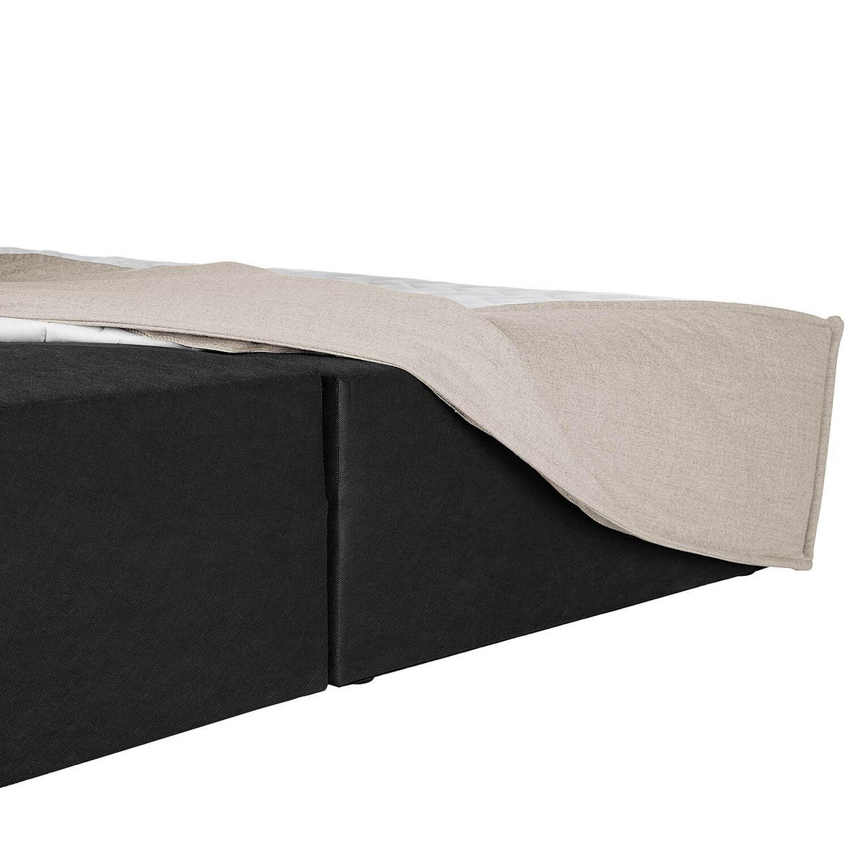BOXSPRINGBETT 270/200 cm  in Beige  - Beige, Design, Textil (270/200cm) - home24