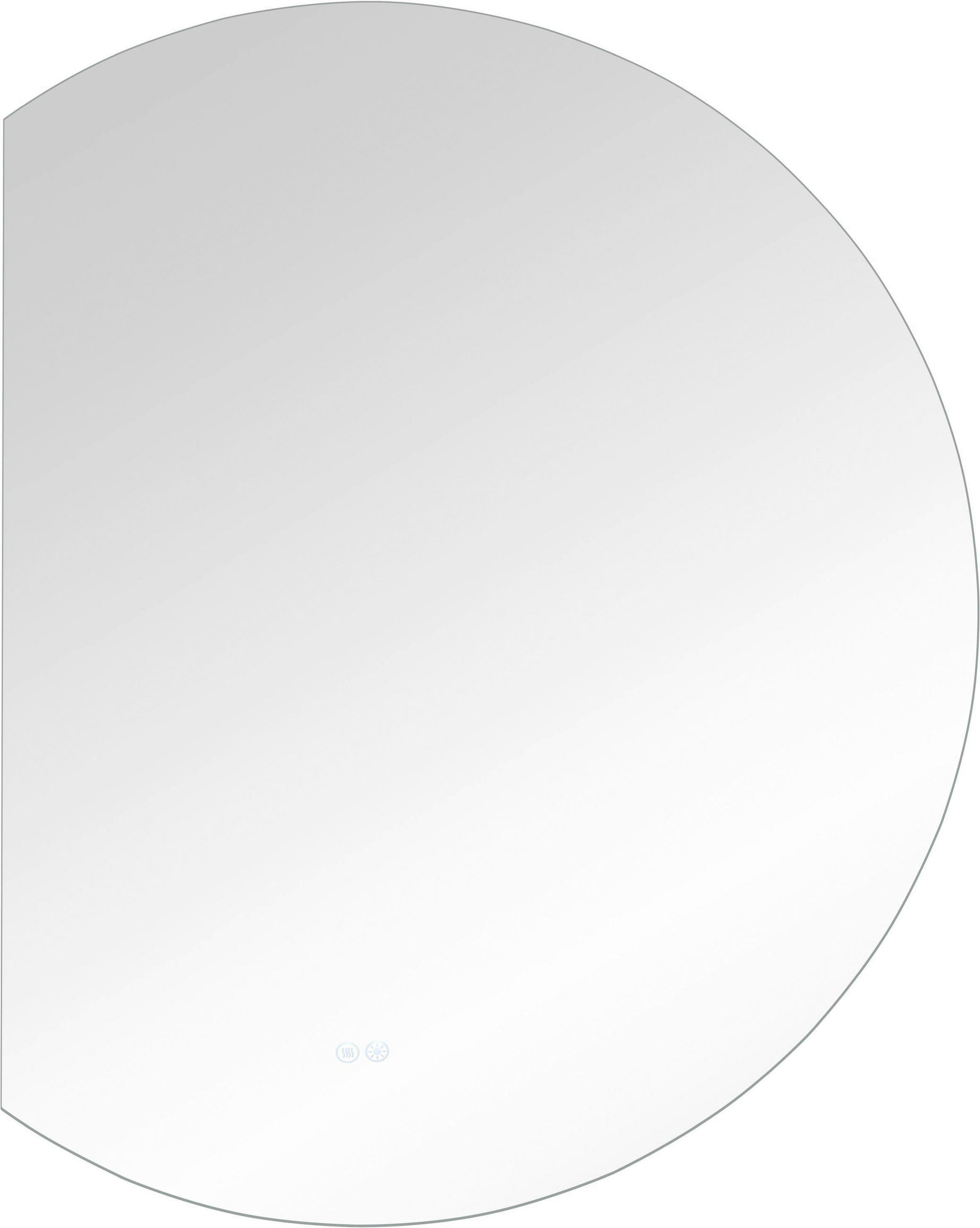 BADEZIMMERSPIEGEL 89/112/2,5 cm  - Silberfarben, Modern, Glas (89/112/2,5cm) - Dieter Knoll