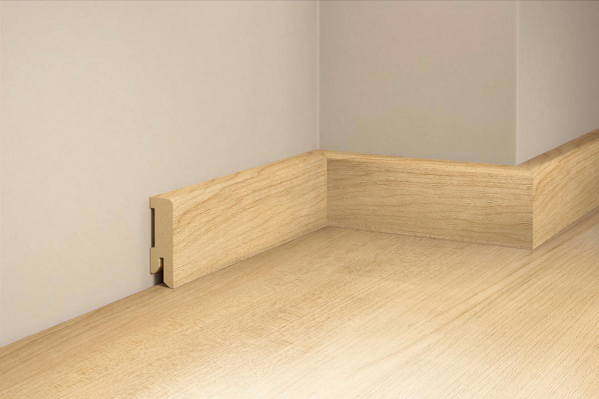 SOCKELLEISTE, Ahorn Luxury  - Basics, Holz (240/5/1,6cm) - Tilo
