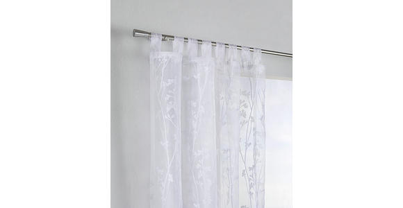 SCHLAUFENVORHANG transparent  - Weiß, Trend, Textil (140/245cm) - Boxxx