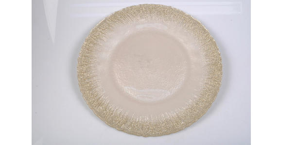 PLATZTELLER Glas - Weiß, Trend, Glas (33cm) - Novel