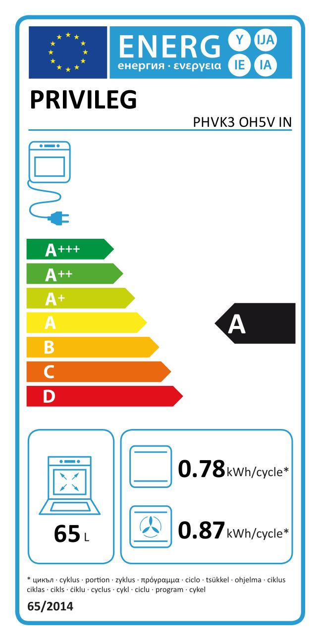EINBAUHERD PHVK3 OH5V IN  - Silberfarben, Basics, Glas/Metall (59,5/59,5/56,4cm) - Privileg
