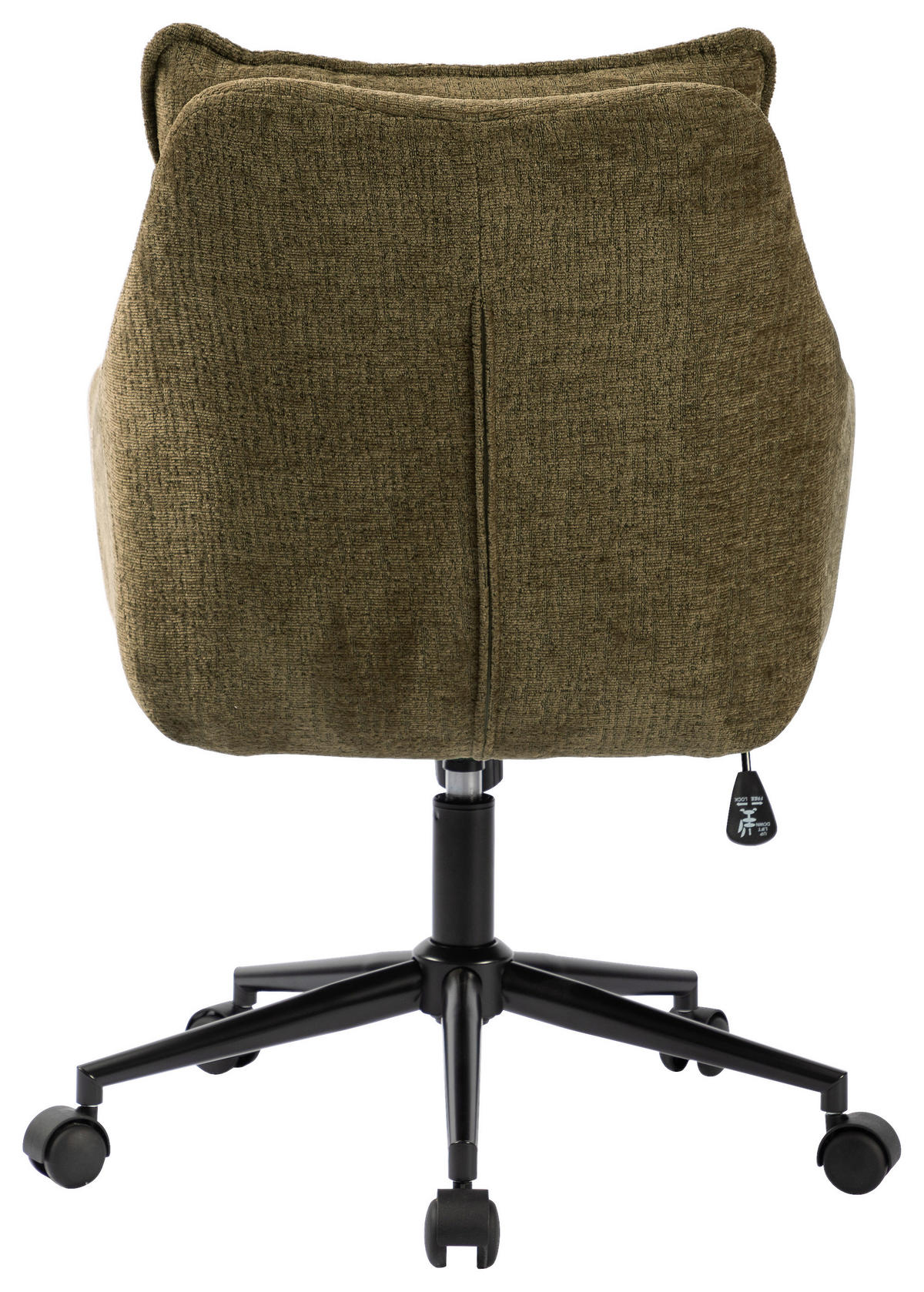 DREHSTUHL Webstoff Grün, Schwarz  - Schwarz/Grün, Modern, Kunststoff/Textil (58/85-93/58cm) - MID.YOU